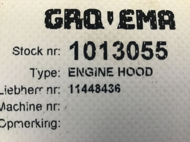 Liebherr Engine Hood - 차양 : 사진 5 Liebherr Engine Hood - 차양 : 사진 5