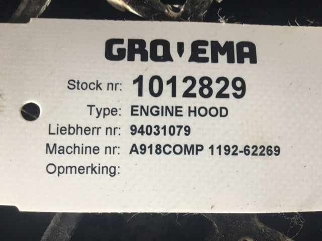 Liebherr Engine Hood - 차양 : 사진 4 Liebherr Engine Hood - 차양 : 사진 4
