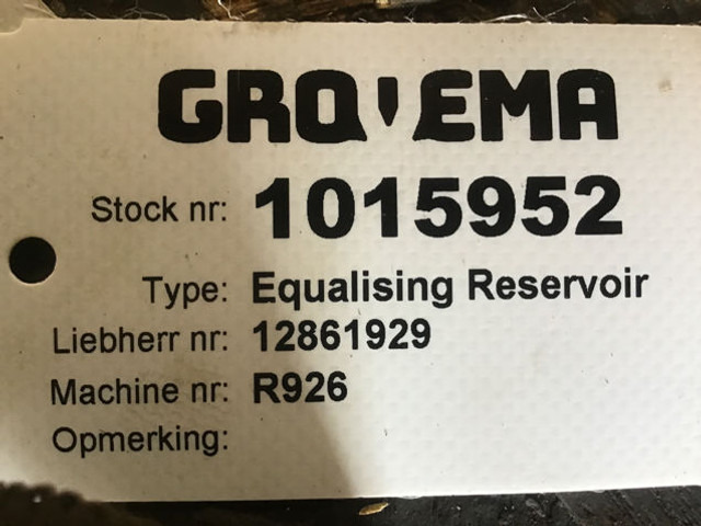 Liebherr Equalising Reservoir - 팽창 탱크 : 사진 5 Liebherr Equalising Reservoir - 팽창 탱크 : 사진 5