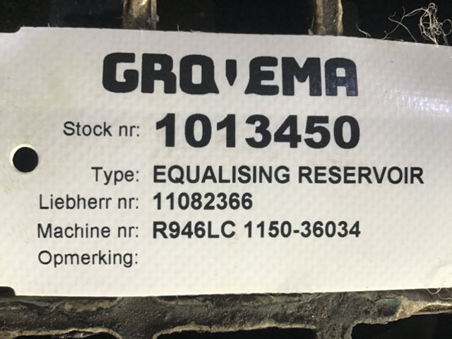 Liebherr Equalizing Reservoir - 팽창 탱크 : 사진 5 Liebherr Equalizing Reservoir - 팽창 탱크 : 사진 5