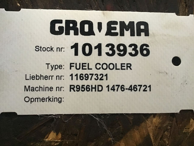 Liebherr Fuel Cooler - 오일 쿨러 : 사진 2 Liebherr Fuel Cooler - 오일 쿨러 : 사진 2