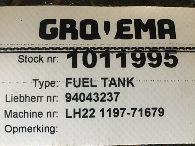 연료 탱크 Liebherr Fueltank : 사진 8