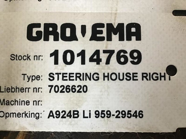 Liebherr Steering House Right - 스티어링 너클 : 사진 3 Liebherr Steering House Right - 스티어링 너클 : 사진 3