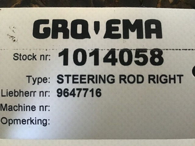 스티어링 Liebherr Steering Rod Right : 사진 6