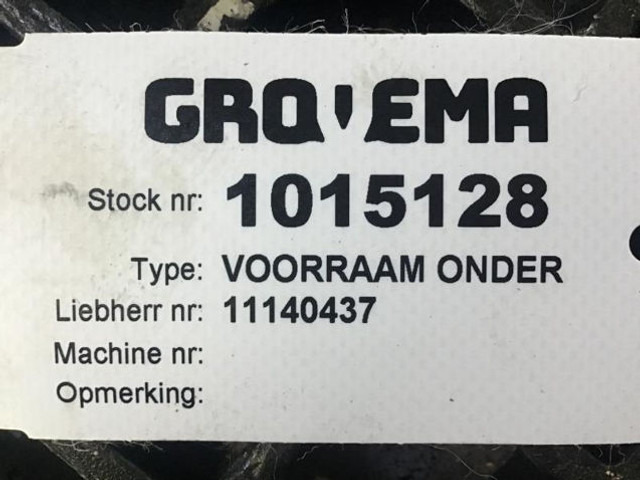 Liebherr Voorraam Onder - 창문 및 부품 : 사진 2 Liebherr Voorraam Onder - 창문 및 부품 : 사진 2