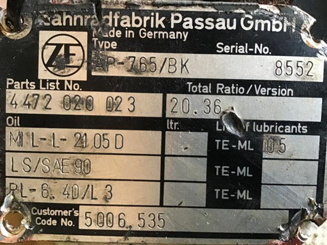 ZF Final Drive - 서스펜션 : 사진 4 ZF Final Drive - 서스펜션 : 사진 4