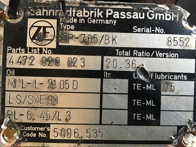 ZF Final Drive - 서스펜션 : 사진 4 ZF Final Drive - 서스펜션 : 사진 4