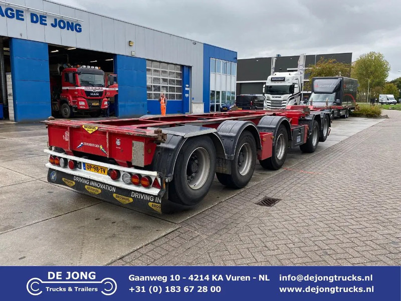 Broshuis 2 Connect 5 AKCC / 5 Axles / 3x Steering / 3x Lift Axle - 컨테이너 운반 장치/ 스와프 보디 세미 트레일러 : 사진 1 Broshuis 2 Connect 5 AKCC / 5 Axles / 3x Steering / 3x Lift Axle - 컨테이너 운반 장치/ 스와프 보디 세미 트레일러 : 사진 1