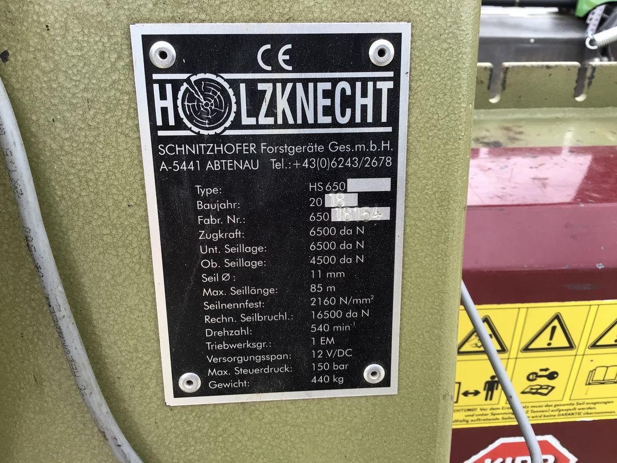 Holzknecht HS 650 - 윈치 산림용 장비 용 : 사진 2 Holzknecht HS 650 - 윈치 산림용 장비 용 : 사진 2