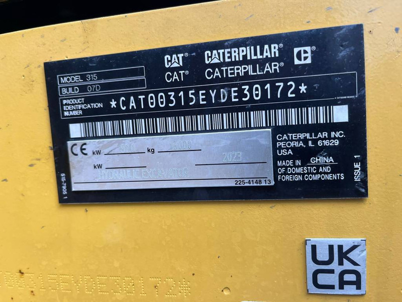 Cat 315 - 크롤러 굴삭기 : 사진 5 Cat 315 - 크롤러 굴삭기 : 사진 5