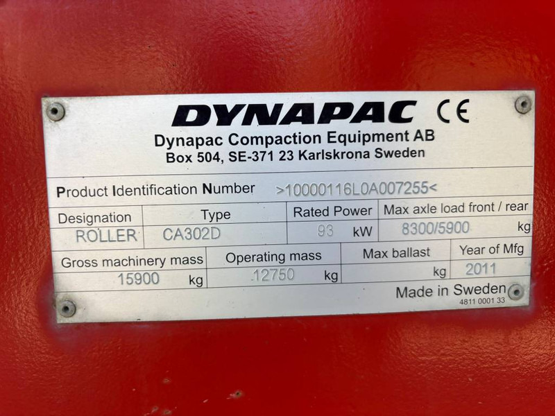 Dynapac CA 302 D - 롤러 : 사진 5 Dynapac CA 302 D - 롤러 : 사진 5