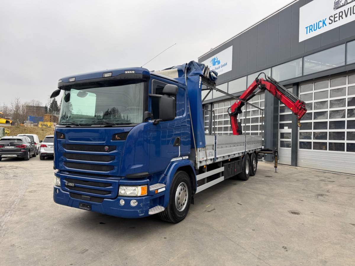 SCANIA G450 6x2 Hiab 122-4 - 크레인 트럭 : 사진 1 SCANIA G450 6x2 Hiab 122-4 - 크레인 트럭 : 사진 1