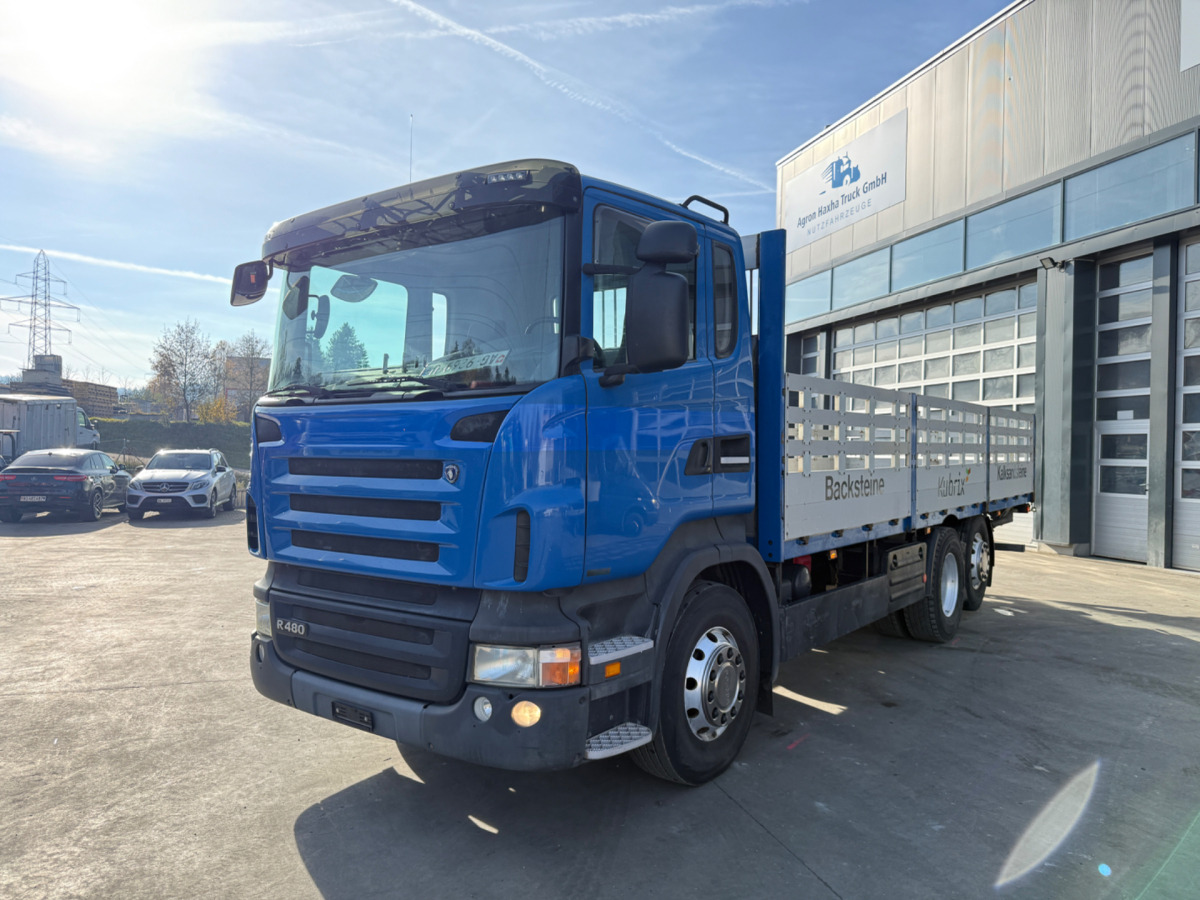 SCANIA R480 6x2 Alu - 드롭사이드/ 플랫베드 트럭 : 사진 1 SCANIA R480 6x2 Alu - 드롭사이드/ 플랫베드 트럭 : 사진 1