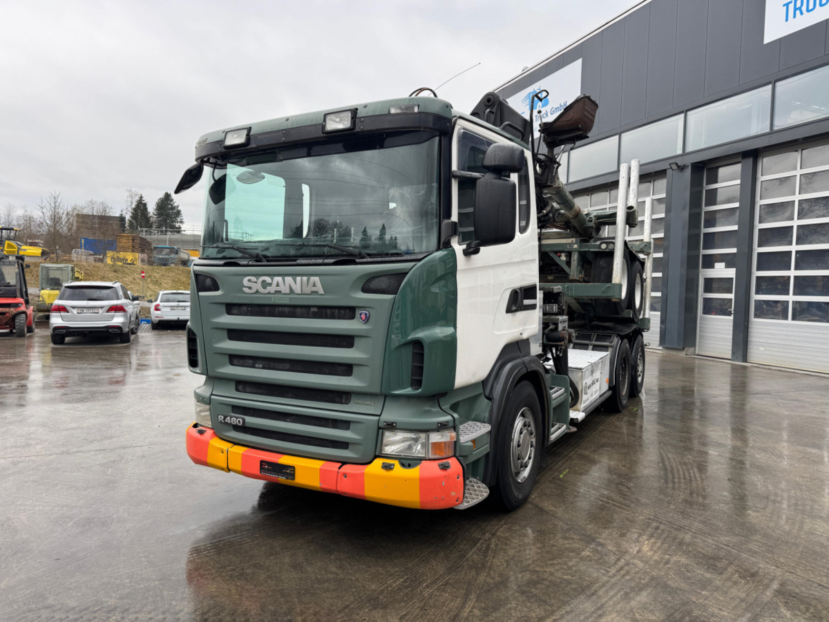 SCANIA R480 6x2 Loglift F265 mit Dolly - 목재 트럭 : 사진 1 SCANIA R480 6x2 Loglift F265 mit Dolly - 목재 트럭 : 사진 1
