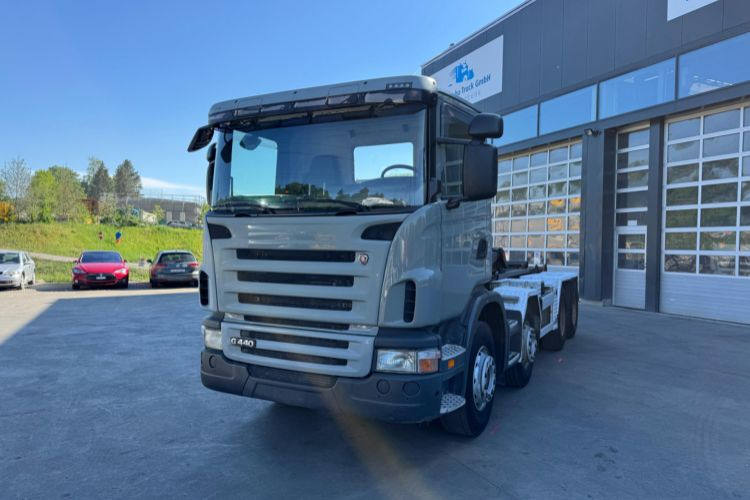 Scania G440 8x4 Trösch - 후크 리프트 트럭 : 사진 1 Scania G440 8x4 Trösch - 후크 리프트 트럭 : 사진 1