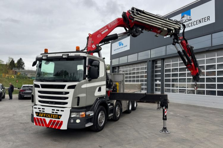 Scania G480 8x4 SZM/Pritsche Fassi 950 - 크레인 트럭 : 사진 1 Scania G480 8x4 SZM/Pritsche Fassi 950 - 크레인 트럭 : 사진 1