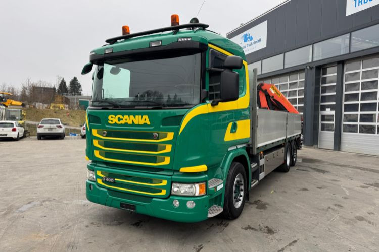 Scania G490 6x2 PK22002-4 - 크레인 트럭, 드롭사이드/ 플랫베드 트럭 : 사진 2 Scania G490 6x2 PK22002-4 - 크레인 트럭, 드롭사이드/ 플랫베드 트럭 : 사진 2