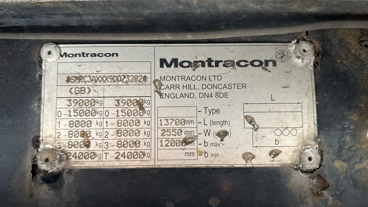트레일러 MONTRACON CURTAINSIDE : 사진 9 트레일러 MONTRACON CURTAINSIDE : 사진 9