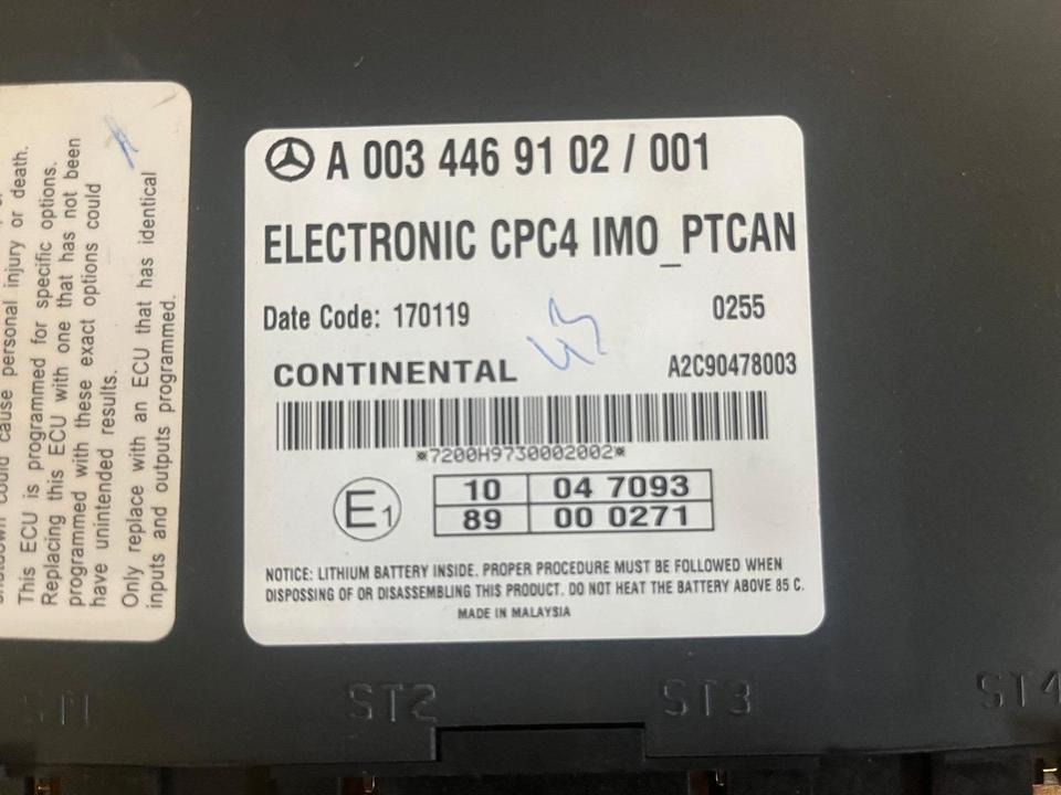 Mercedes Actros MP5 CPC4 Continental Steuergerät A0034469102 - ECU 트럭 용 : 사진 3 Mercedes Actros MP5 CPC4 Continental Steuergerät A0034469102 - ECU 트럭 용 : 사진 3