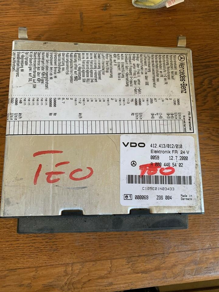 Mercedes Atego Elektronik FR Steuergerät A 000 446 54 02 - ECU 트럭 용 : 사진 1 Mercedes Atego Elektronik FR Steuergerät A 000 446 54 02 - ECU 트럭 용 : 사진 1