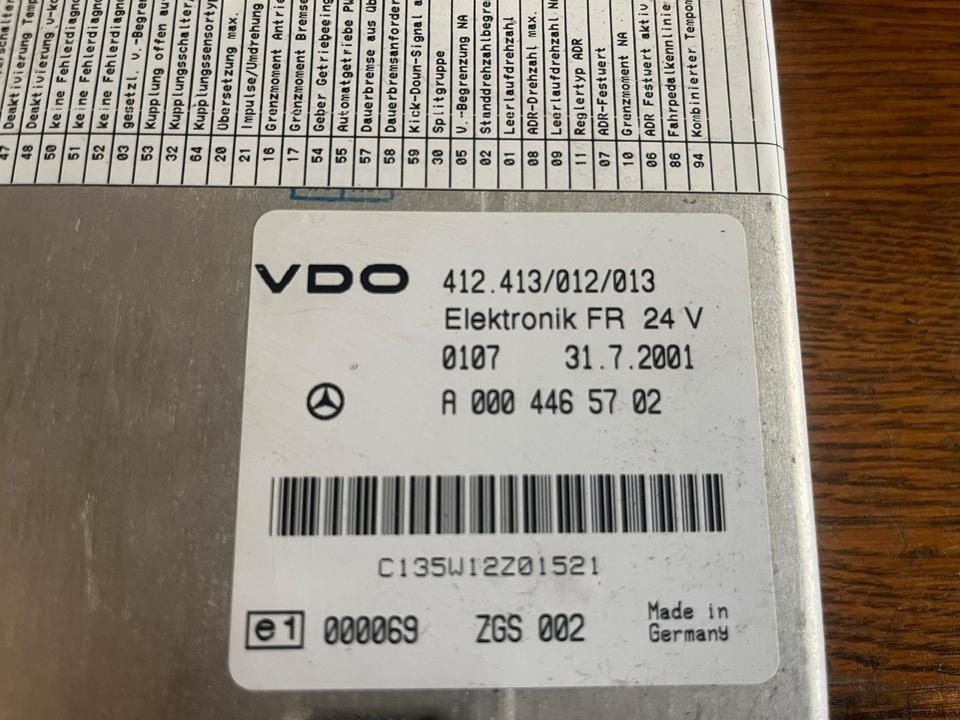 Mercedes Atego Elektronik FR VDO Steuergerät A0004465702 - ECU : 사진 3 Mercedes Atego Elektronik FR VDO Steuergerät A0004465702 - ECU : 사진 3