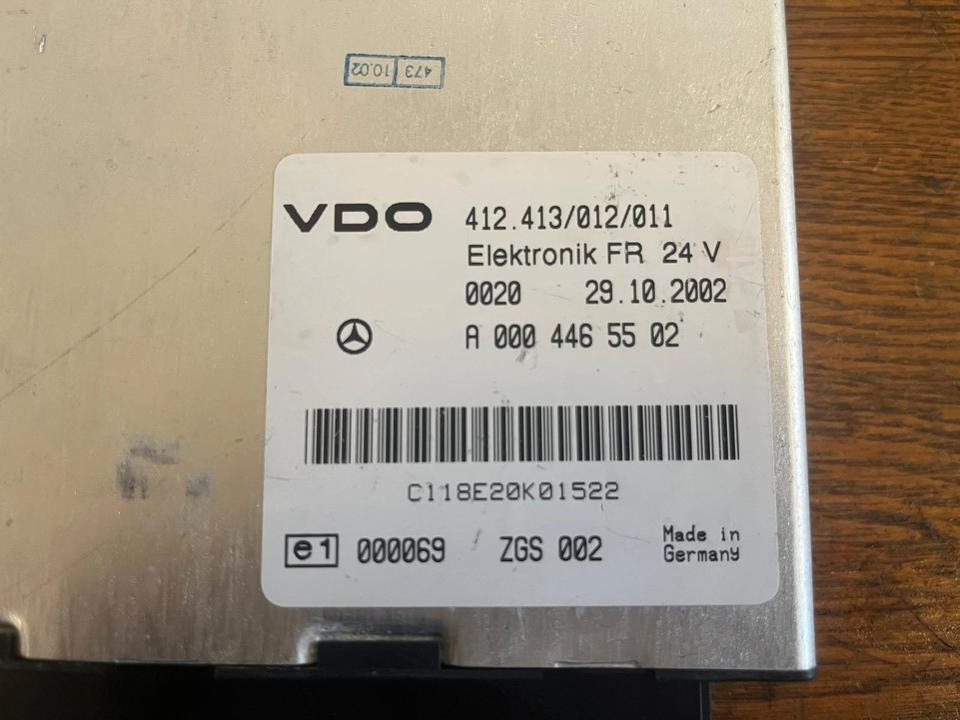 Mercedes Atego VDO Elektronik FR Steuergerät A0004465502 - ECU 트럭 용 : 사진 3 Mercedes Atego VDO Elektronik FR Steuergerät A0004465502 - ECU 트럭 용 : 사진 3