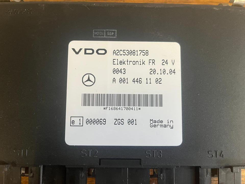Mercedes-Benz VDO Elektronik FR Steuergerät A0014461102 - ECU 트럭 용 : 사진 3 Mercedes-Benz VDO Elektronik FR Steuergerät A0014461102 - ECU 트럭 용 : 사진 3