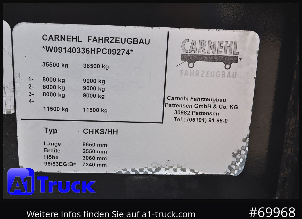 리스 CARNEHL CHKS/HH, Stahl, Lift,  ca 24m³ CARNEHL CHKS/HH, Stahl, Lift,  ca 24m³ : 사진 7