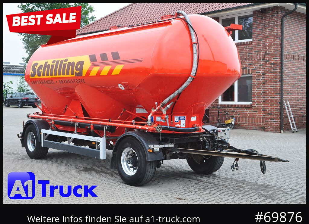 FELDBINDER HEUT 31.2 Silo, Futtermittel, 31m³, 3 Kammern, - 유조 트레일러 : 사진 1 FELDBINDER HEUT 31.2 Silo, Futtermittel, 31m³, 3 Kammern, - 유조 트레일러 : 사진 1