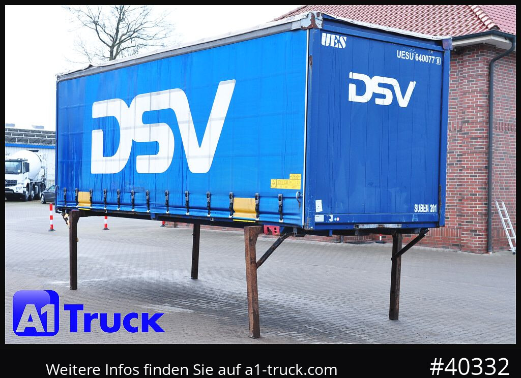 KRONE 7.45 BDF Wechselbrücke, Schiebeplane - 커튼 사이드 스왑 바디 : 사진 1 KRONE 7.45 BDF Wechselbrücke, Schiebeplane - 커튼 사이드 스왑 바디 : 사진 1