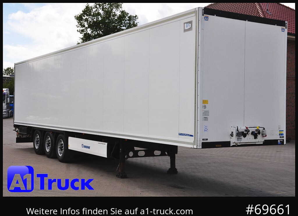 KRONE SDK 27, Koffer, Liftachse, 1 Vorbesitzer, 326.829km - 밀폐형 박스 세미 트레일러 : 사진 1 KRONE SDK 27, Koffer, Liftachse, 1 Vorbesitzer, 326.829km - 밀폐형 박스 세미 트레일러 : 사진 1