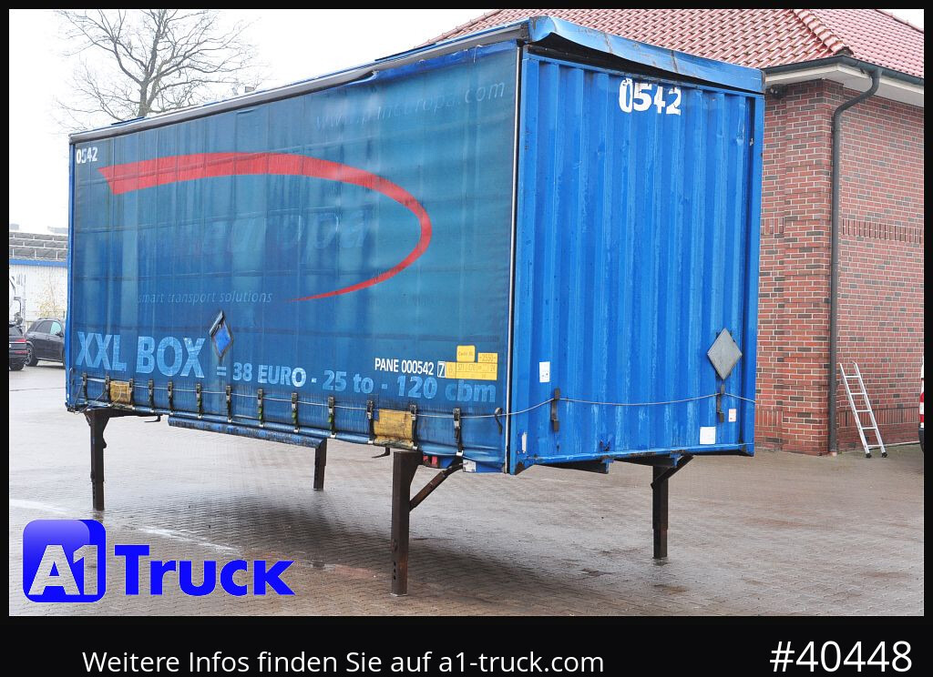 KRONE Wechselbrücke Jumbo BDF 7,82 - 커튼 사이드 스왑 바디 : 사진 1 KRONE Wechselbrücke Jumbo BDF 7,82 - 커튼 사이드 스왑 바디 : 사진 1