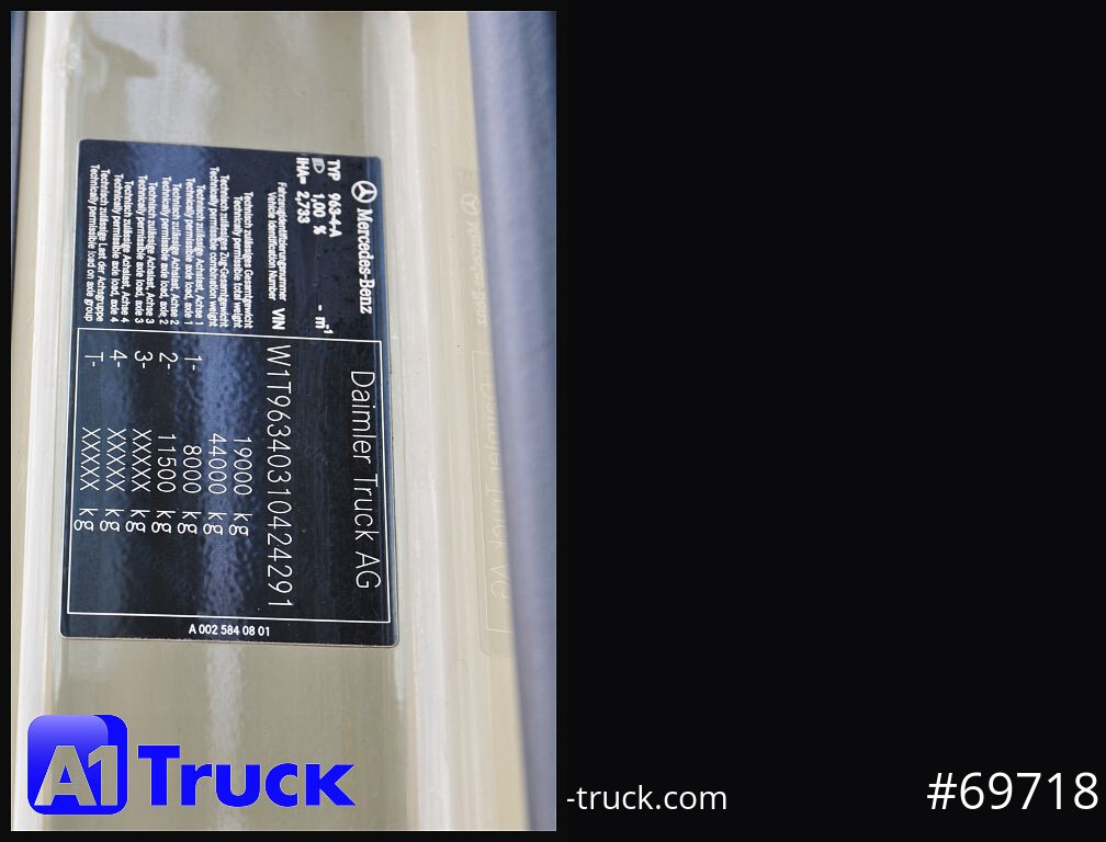 트랙터 유닛 MERCEDES-BENZ Actros 1846 BL Alu, Navi, Kipphydraulik, : 사진 7