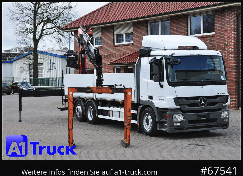 MERCEDES-BENZ Actros 2536 MP3, Palfinger PK 18001L, Lift-Lenk - 크레인 트럭, 드롭사이드/ 플랫베드 트럭 : 사진 1 MERCEDES-BENZ Actros 2536 MP3, Palfinger PK 18001L, Lift-Lenk - 크레인 트럭, 드롭사이드/ 플랫베드 트럭 : 사진 1
