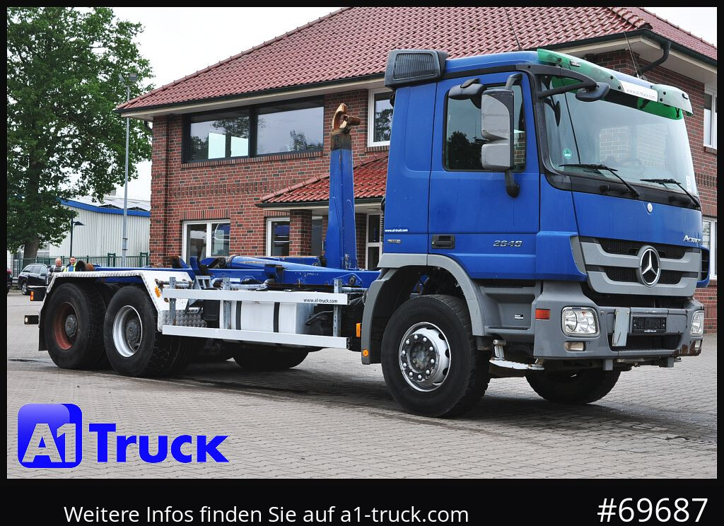 MERCEDES-BENZ Actros 2646 BL 6x4 MP3, Meiller 20.65, Lift - 후크 리프트 트럭 : 사진 1 MERCEDES-BENZ Actros 2646 BL 6x4 MP3, Meiller 20.65, Lift - 후크 리프트 트럭 : 사진 1
