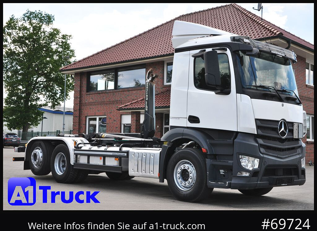 MERCEDES-BENZ Antos 2642, Meiller, Lift-Lenkachse, - 후크 리프트 트럭 : 사진 1 MERCEDES-BENZ Antos 2642, Meiller, Lift-Lenkachse, - 후크 리프트 트럭 : 사진 1
