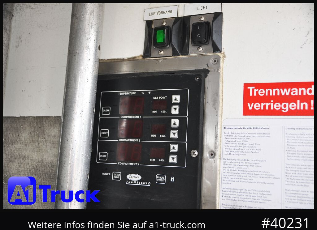 MERCEDES-BENZ Atego 1222, Kühlkoffer, Carrier Supra 850 Mt, LBW - 냉동탑차 : 사진 2 MERCEDES-BENZ Atego 1222, Kühlkoffer, Carrier Supra 850 Mt, LBW - 냉동탑차 : 사진 2