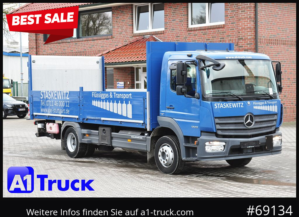 MERCEDES-BENZ Atego 1223 BL,LBW 1.5t. E6, Airbag, - 드롭사이드/ 플랫베드 트럭 : 사진 1 MERCEDES-BENZ Atego 1223 BL,LBW 1.5t. E6, Airbag, - 드롭사이드/ 플랫베드 트럭 : 사진 1