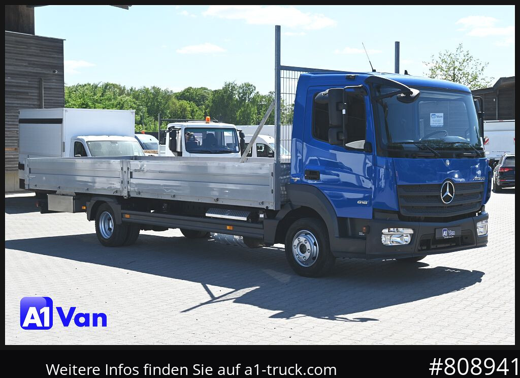 MERCEDES-BENZ Atego 816 Pritsche, 7 Meter lang , Automatik - 드롭사이드/ 플랫베드 트럭 : 사진 1 MERCEDES-BENZ Atego 816 Pritsche, 7 Meter lang , Automatik - 드롭사이드/ 플랫베드 트럭 : 사진 1