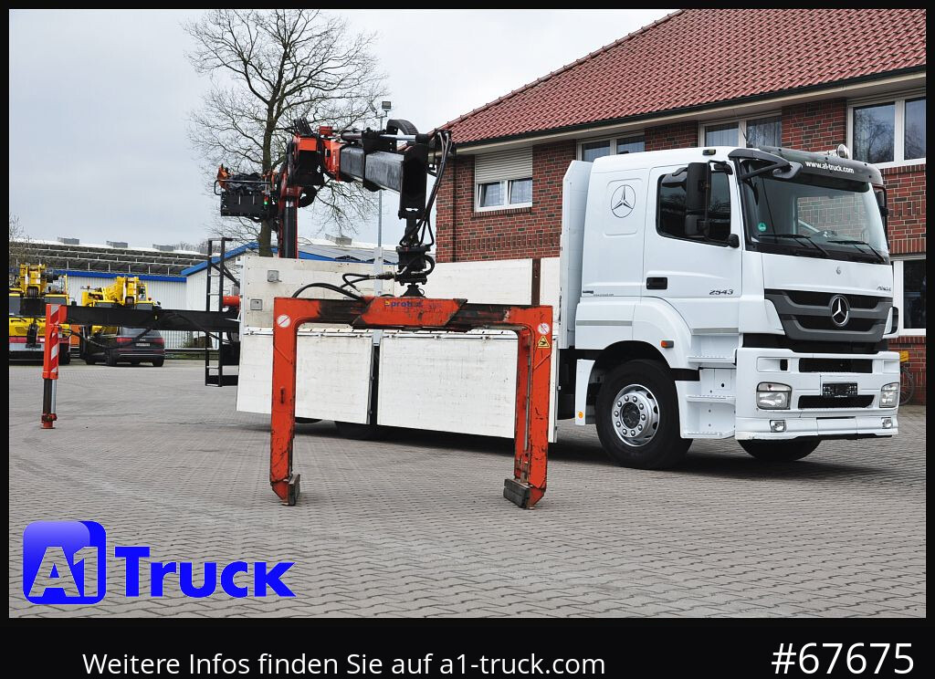MERCEDES-BENZ Axor 2543, Atlas 170.2 Kran, Lift-Lenkachse, - 크레인 트럭, 드롭사이드/ 플랫베드 트럭 : 사진 1 MERCEDES-BENZ Axor 2543, Atlas 170.2 Kran, Lift-Lenkachse, - 크레인 트럭, 드롭사이드/ 플랫베드 트럭 : 사진 1