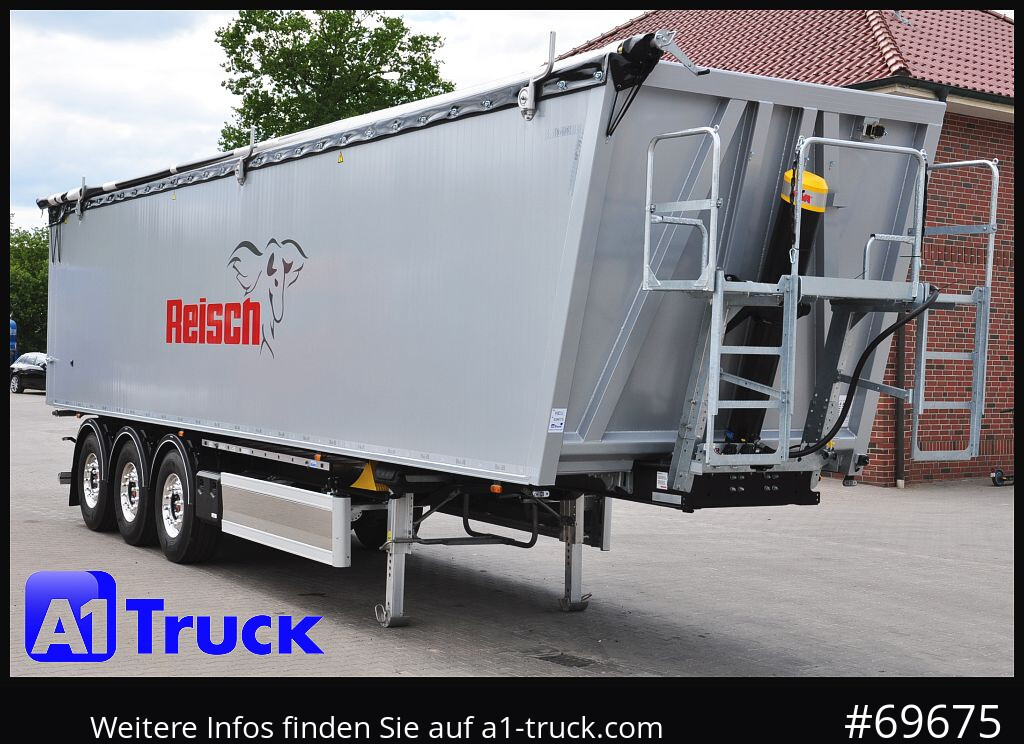 REISCH RHKS, Alu-Kippmulde 57m³, Kombitüren, Alufelgen, Liftachse, - 덤프 세미 트레일러 : 사진 1 REISCH RHKS, Alu-Kippmulde 57m³, Kombitüren, Alufelgen, Liftachse, - 덤프 세미 트레일러 : 사진 1