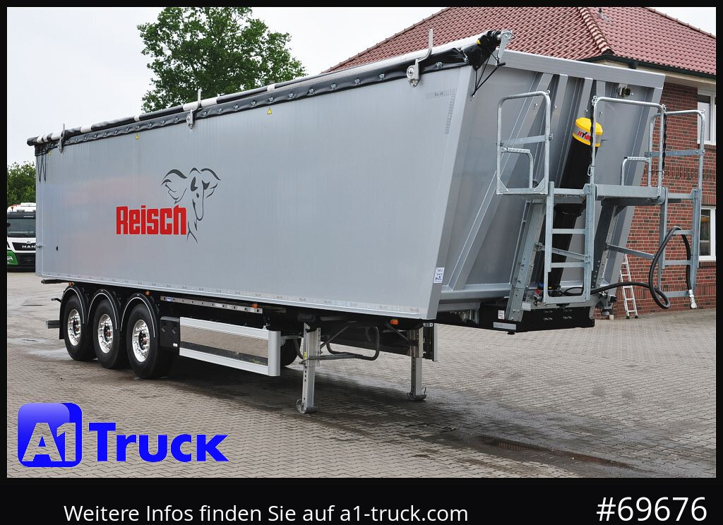 REISCH RHKS, Alu-Kippmulde 57m³, Kombitüren, Alufelgen, Liftachse, - 덤프 세미 트레일러 : 사진 1 REISCH RHKS, Alu-Kippmulde 57m³, Kombitüren, Alufelgen, Liftachse, - 덤프 세미 트레일러 : 사진 1