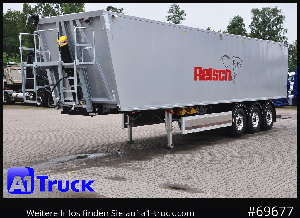 REISCH RHKS, Alu-Kippmulde 57m³, Kombitüren, Alufelgen, Liftachse, - 덤프 세미 트레일러 : 사진 1 REISCH RHKS, Alu-Kippmulde 57m³, Kombitüren, Alufelgen, Liftachse, - 덤프 세미 트레일러 : 사진 1