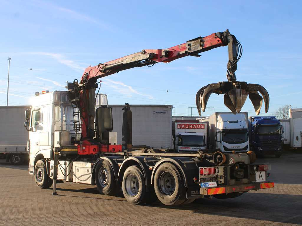DAF XF 460, EURO 6, 8X2, 2X LIFT AXLE, PALFINGER S260Z96 - 후크 리프트 트럭, 크레인 트럭 : 사진 5 DAF XF 460, EURO 6, 8X2, 2X LIFT AXLE, PALFINGER S260Z96 - 후크 리프트 트럭, 크레인 트럭 : 사진 5