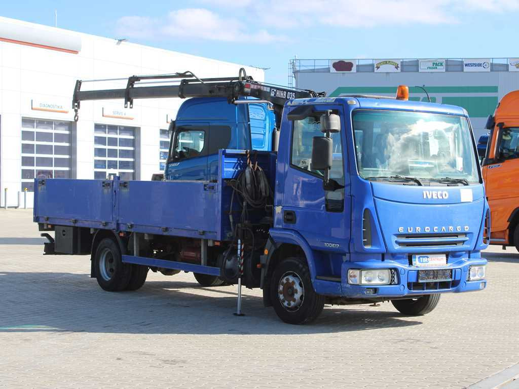 Iveco EUROCARGO 100E17, EURO 3, HYDRAULIC ARM HIAB 035-2 - 드롭사이드/ 플랫베드 트럭, 크레인 트럭 : 사진 3 Iveco EUROCARGO 100E17, EURO 3, HYDRAULIC ARM HIAB 035-2 - 드롭사이드/ 플랫베드 트럭, 크레인 트럭 : 사진 3