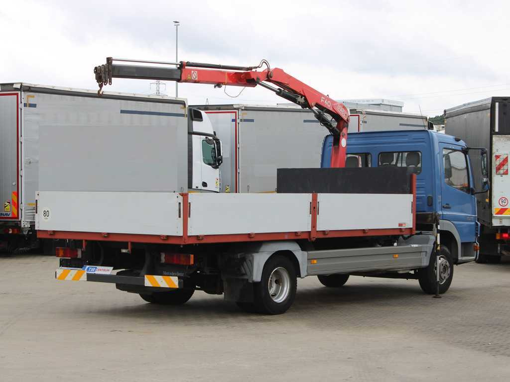 Mercedes-Benz ATEGO 1018, EURO 3, HYDRAULIC ARM FASSI F40A.21 - 드롭사이드/ 플랫베드 트럭, 크레인 트럭 : 사진 4 Mercedes-Benz ATEGO 1018, EURO 3, HYDRAULIC ARM FASSI F40A.21 - 드롭사이드/ 플랫베드 트럭, 크레인 트럭 : 사진 4