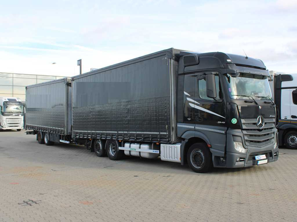Mercedes-Benz Actros 2545, 6X2, EURO 6, AIR SUSPENSION + PANAV - 커튼사이더 트럭 : 사진 3 Mercedes-Benz Actros 2545, 6X2, EURO 6, AIR SUSPENSION + PANAV - 커튼사이더 트럭 : 사진 3