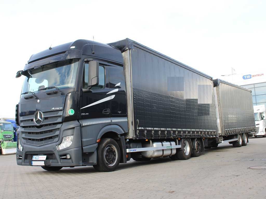Mercedes-Benz Actros 2545, 6X2, EURO 6, AIR SUSPENSION + PANAV - 커튼사이더 트럭 : 사진 1 Mercedes-Benz Actros 2545, 6X2, EURO 6, AIR SUSPENSION + PANAV - 커튼사이더 트럭 : 사진 1