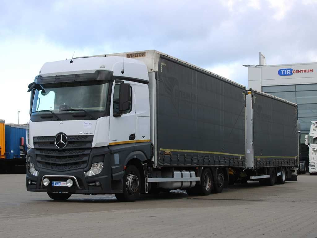 Mercedes-Benz Actros 2545, TRANZIT SET, LIFTING AXLE, EURO 6 - 커튼사이더 트럭 : 사진 1 Mercedes-Benz Actros 2545, TRANZIT SET, LIFTING AXLE, EURO 6 - 커튼사이더 트럭 : 사진 1