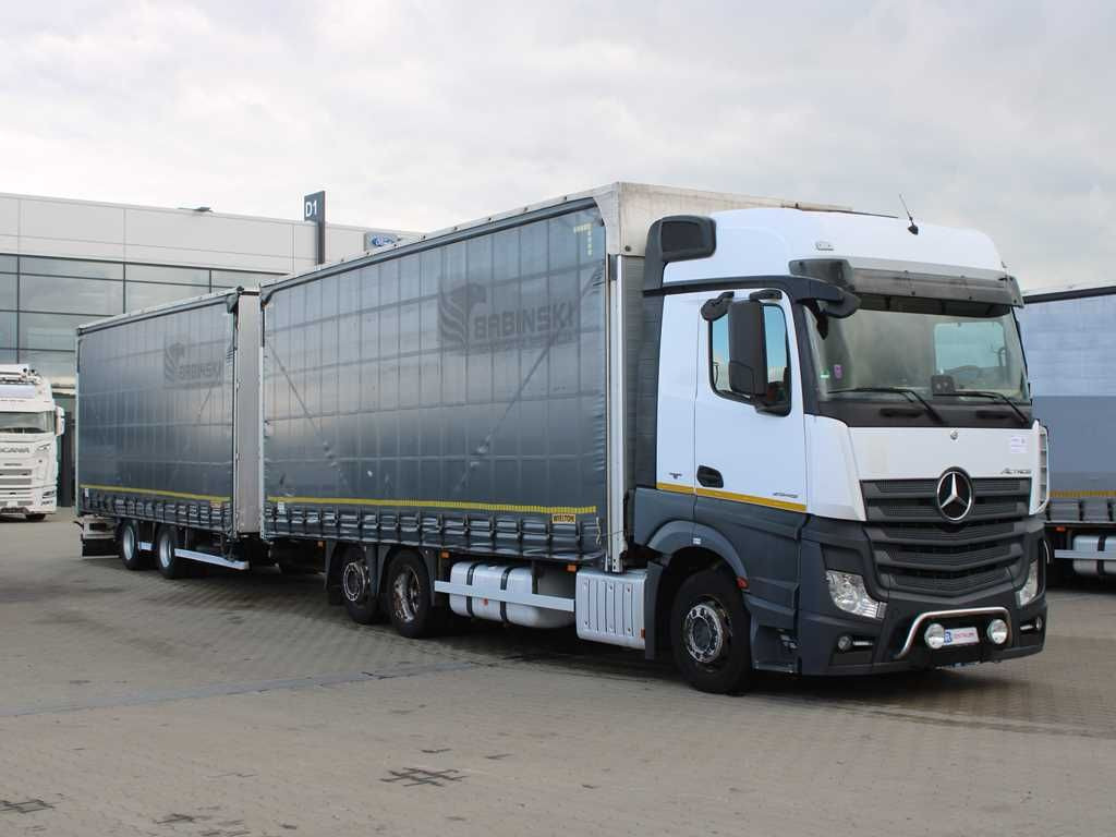 Mercedes-Benz Actros 2545, TRANZIT SET, LIFTING AXLE, EURO 6 - 커튼사이더 트럭 : 사진 2 Mercedes-Benz Actros 2545, TRANZIT SET, LIFTING AXLE, EURO 6 - 커튼사이더 트럭 : 사진 2